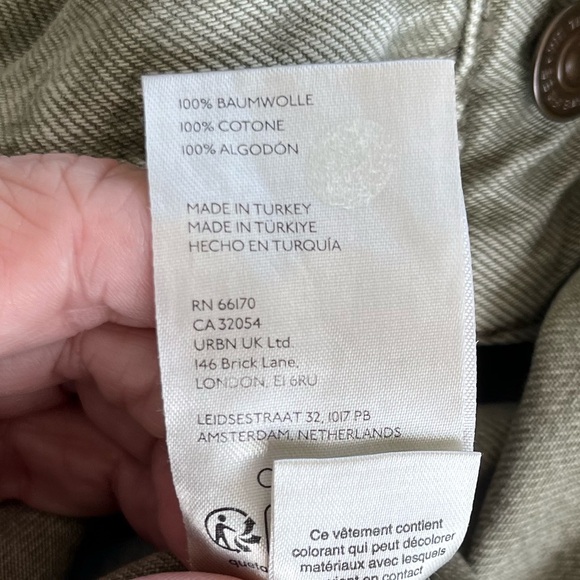 We The Free Moxie Barrel Pants Army Green Size 31 - Picture 4 of 14